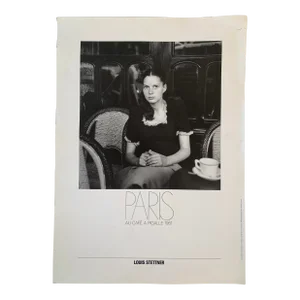 Louis Stettner “Au Café Pigalle” Paris Cafe Original 1982 Poster Unframed
