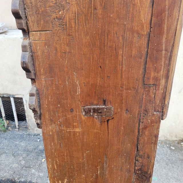 19th Century Folk Art Larch and Chestnut Shepherds Cupboard For Sale - Image 9 of 18