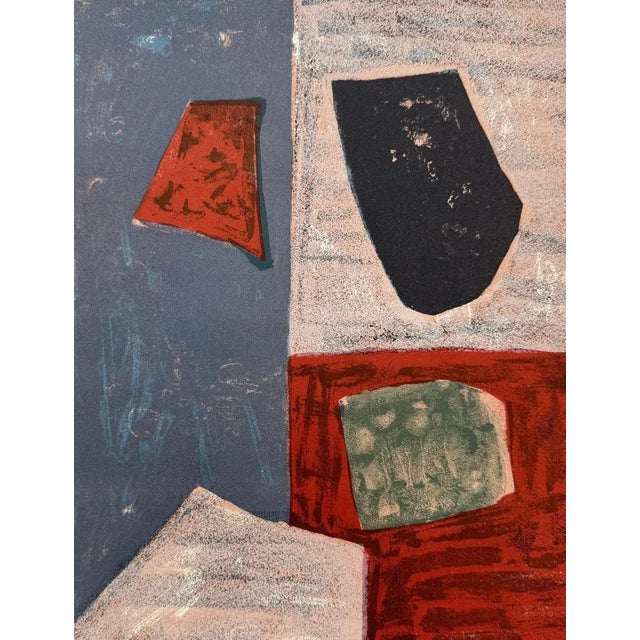 Serge Poliakoff Composition, 1958 Lithography Unsigned On vellum format 31 x 24 cm (c. 12.2 x 9.5 in) Published by San...