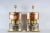 This pair of table lamp bases is made of silver, copper and gold leaf. Up to 250V (Europe/UK Standard).The wiring of this...