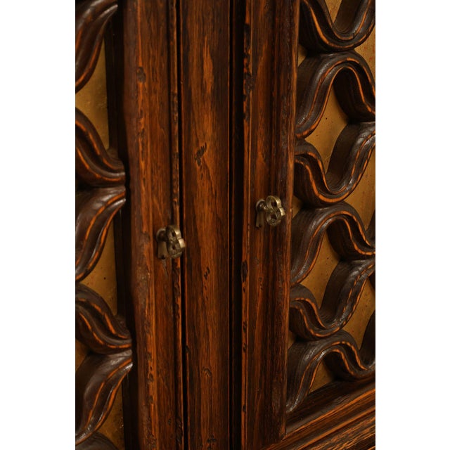 Jamestown Lounge Co. Colonnade Collection Vintage Sculpted Oak Long Credenza For Sale - Image 12 of 18