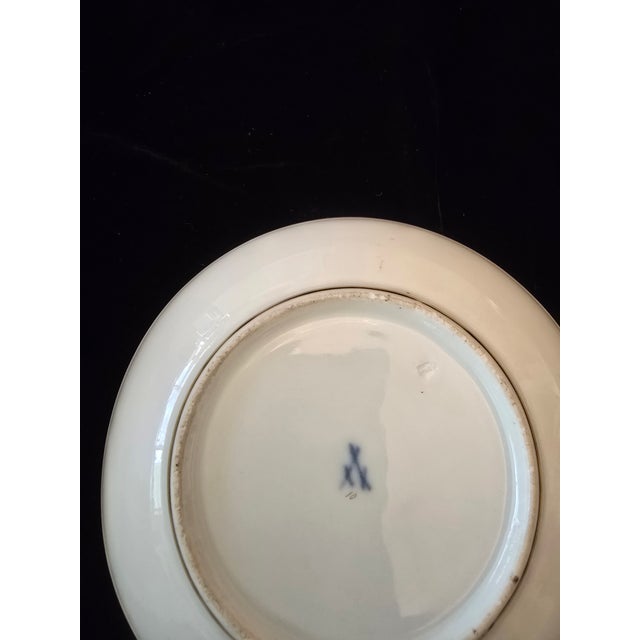 Mid 19th Century Antique Meissen Porcelain Scenic Cup & Saucer For Sale - Image 5 of 11
