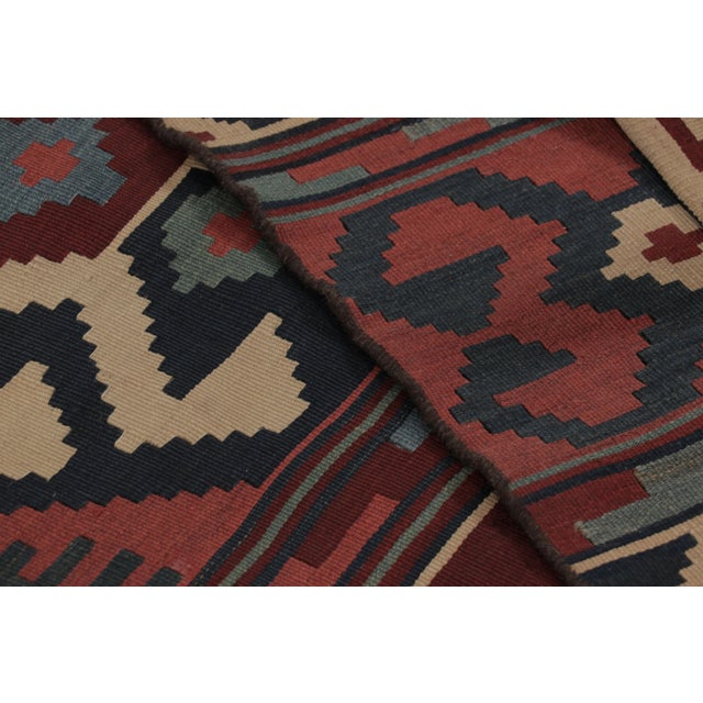 Textile Vintage Persian Kilim, Tribal Runner Rug With Ancient Motifs - Rug & Kilim For Sale - Image 7 of 7