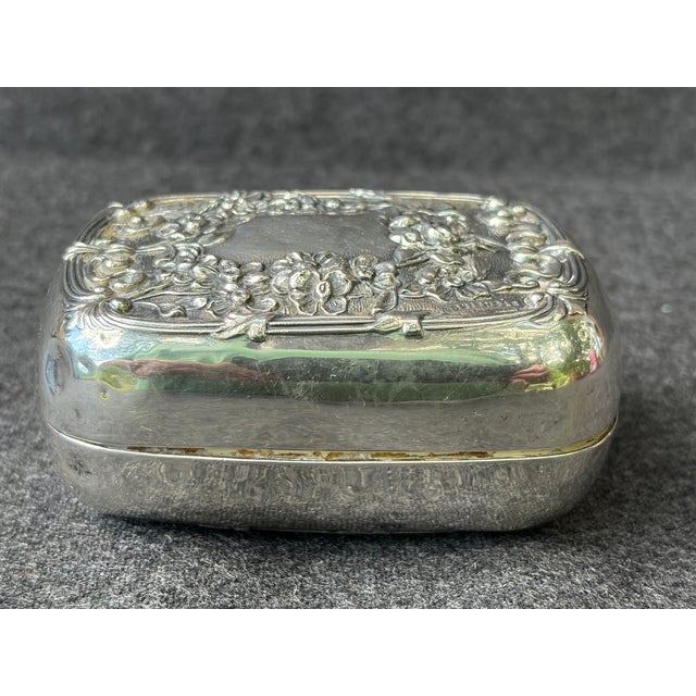 Metal Antique Sterling Silver Repousse For Sale - Image 7 of 18