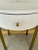 2020s Villa & House Modern White and Gold Bodrum Side Table For Sale - Image 5 of 6