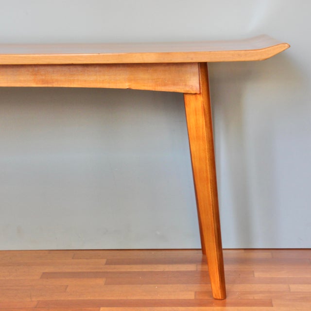 Wood Mid-Century German Side Table, 1950s For Sale - Image 7 of 9