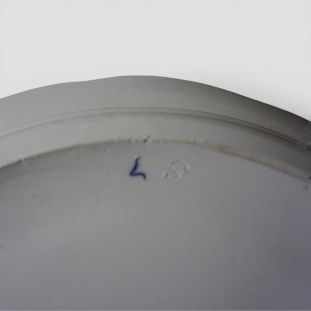 Porcelain Charger in Blue and White Strewn Flowers from Fürstenberg, Germany, 1890s For Sale - Image 6 of 8