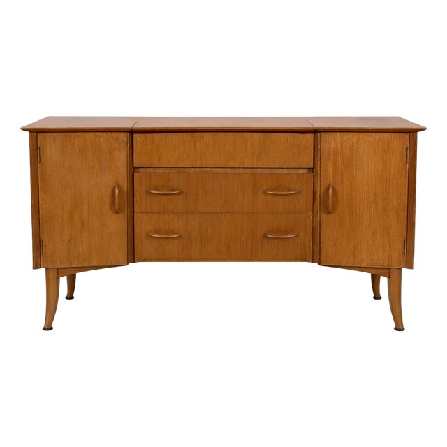 Vintage Wrighton Walnut and Teak Dressing Table, 1960s For Sale