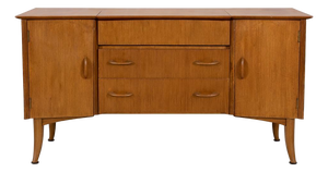 Vintage Wrighton Walnut and Teak Dressing Table, 1960s