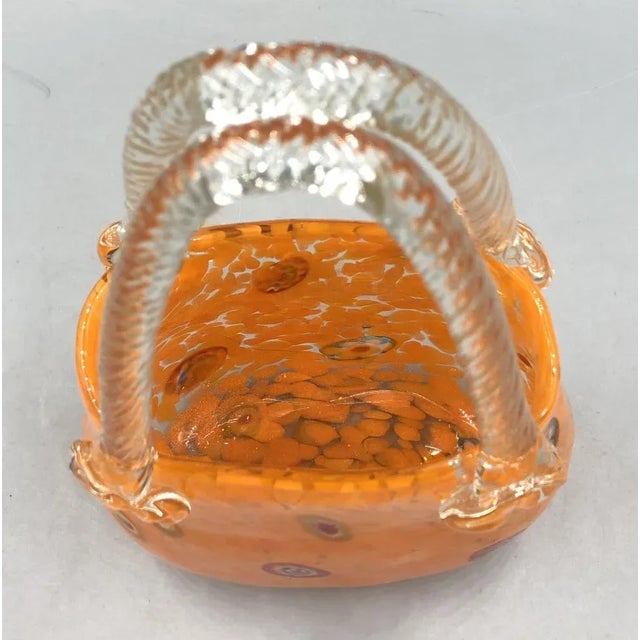 Orange Murano Glass Vase Handbag from Millefiori, 1960s For Sale - Image 11 of 13