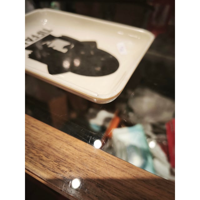 Black Small Vintage Melamine Tray from Theojac / Limoges, 1960s For Sale - Image 8 of 9