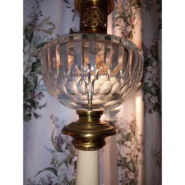 Glass Empire Style Oil Lamps by Baccarat, 1900 For Sale - Image 7 of 11
