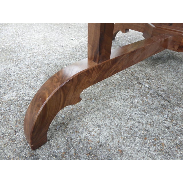Walnut Oval Dining Tbl. Seat 8 For Sale In Nashville - Image 6 of 10