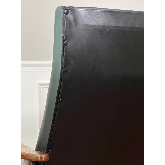 Milo Baughman Style Rocking Chair in Black Faux Leather, 1960s For Sale - Image 10 of 12
