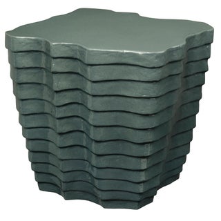 Strata Side Table, Slate Blue For Sale