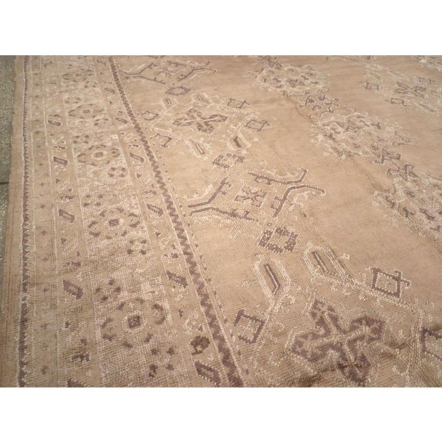 Rustic Galerie Shabab Collection Mid-20th Century Turkish Oushak Large Room Size Carpet For Sale - Image 3 of 8