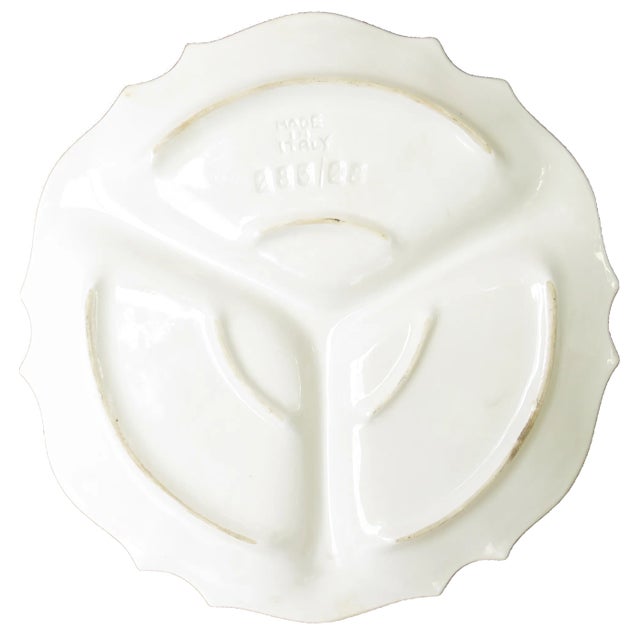 Farmhouse Italian 3-Part Serving Tray With Handle For Sale - Image 3 of 4