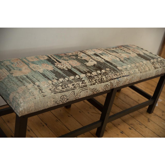 :: Exclusive Old New House® rug fragment bench perfect for in the entryway or in front of your bed! Made in-house in our...