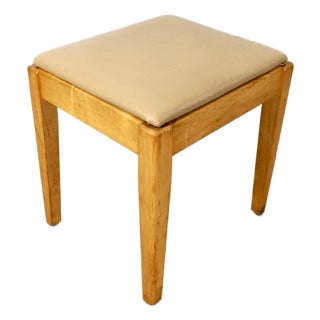 1950’s Mid-Century Modern Birch Piano Stool For Sale