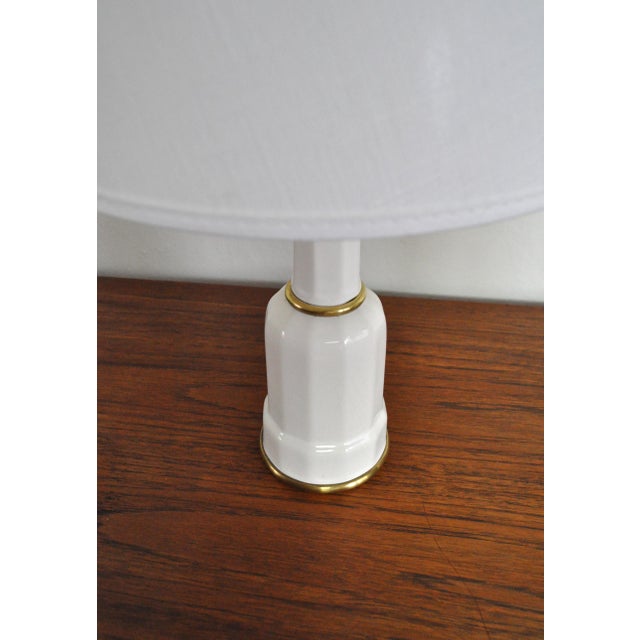 Danish Heiberg Table Lamps in Porcelain from Søholm, 1940s, Set of 2 For Sale - Image 6 of 14