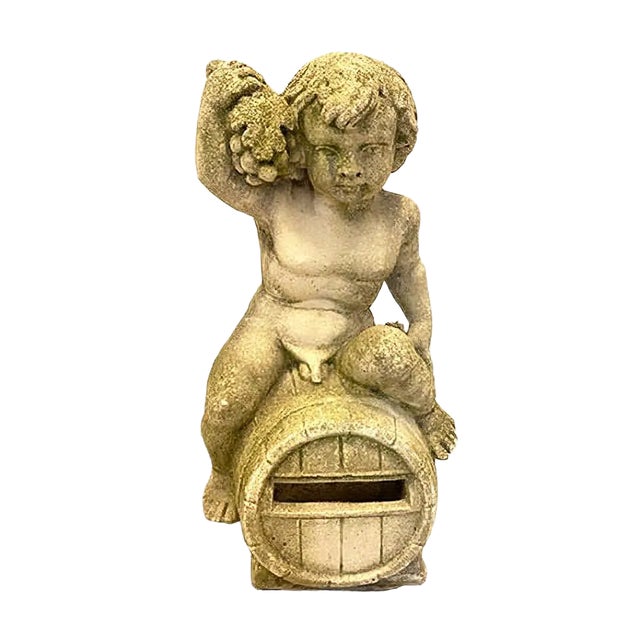 Vintage Concrete Garden Figurine, 1970s For Sale