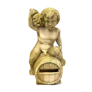 Vintage Concrete Garden Figurine, 1970s
