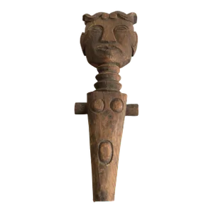 1940s Carved Wood Statue
