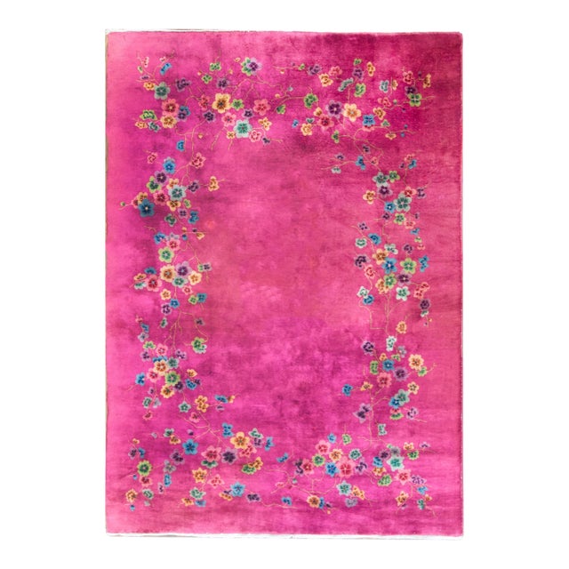 Early 20th Century Chinese Art Deco Rug For Sale