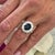 Natural Sapphire Diamond Ring 14k W Gold 5.81 TCW Certified For Sale - Image 9 of 9