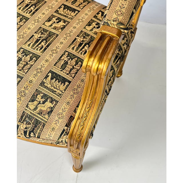 Vintage Andre Originals French Neoclassical Giltwood Armchairs - A Pair For Sale - Image 13 of 14