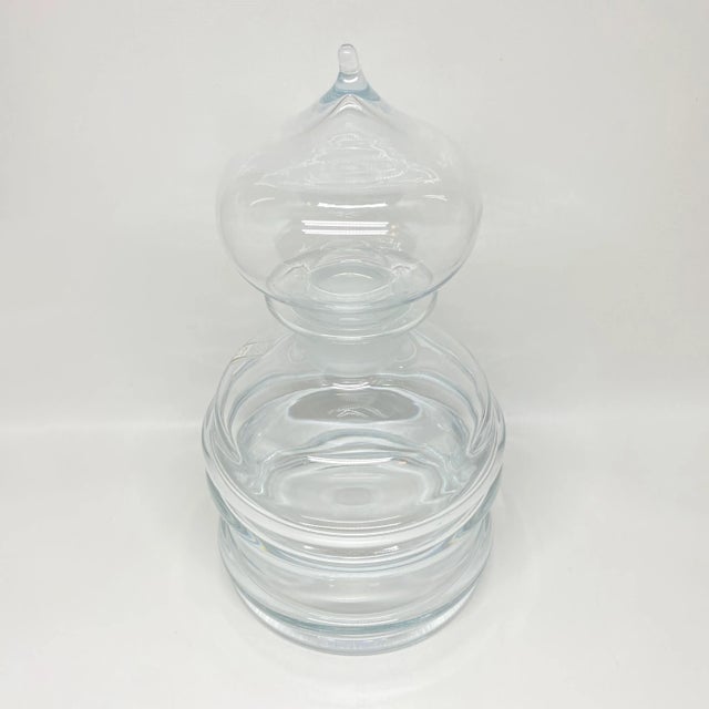 Nanny Still McKinney Nanny Still for Riihimaen Lasi Finland Glass Decanter For Sale - Image 4 of 13