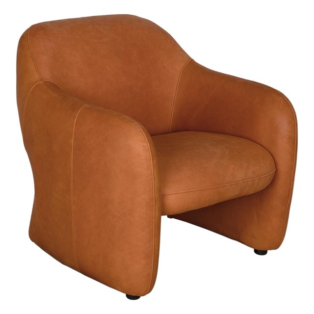 NOIR Marx Chair, Roman Red Leather For Sale