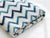 Vintage cotton & acrylic blanket | 72” x 42” Blue and white zigzag pattern with a soft, dimensional texture. Graphic,...