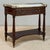 French Antique French Directoire Mahogany Console With Carrara Marble Top For Sale - Image 3 of 17
