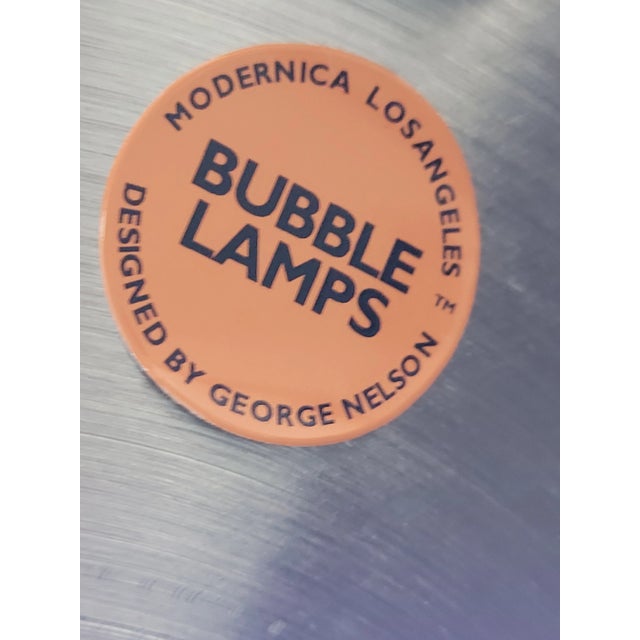 Metal Bubble Lamp Cigar Lamp Floor Lamp by George Nelson for Modernica For Sale - Image 7 of 12