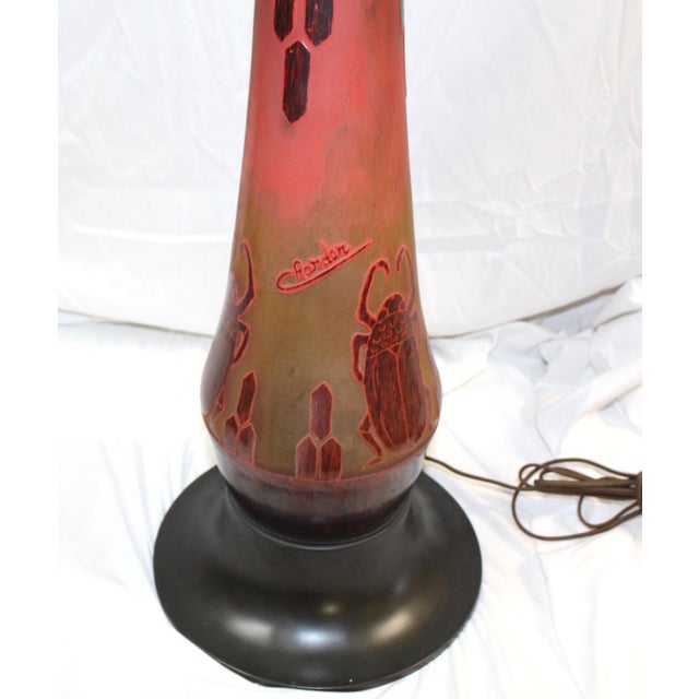 1990s 1990s Mid Century Modern Art Glass Table Lamp For Sale - Image 5 of 10