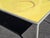1970s 1970s Richard Schultz Style Knoll Aluminum and Yellow Enamel Patio Dining Table For Sale - Image 5 of 18