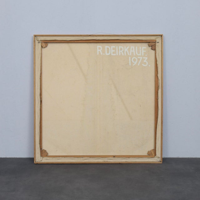 Robin Deirkauf, Abstract Composition, 1973, Acrylic on Canvas For Sale - Image 6 of 8