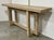 Stylish Organic Modern Blonde Wood Interlocking Console Table, showroom floor sample
