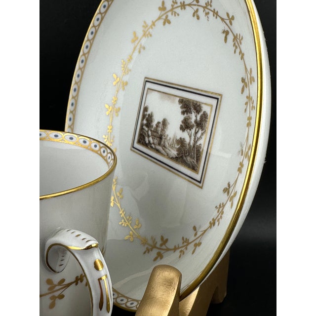 Richard Ginori Richard Ginori Fiesole Mug – 8 Oz Italian Porcelain, Landscape Scene - 2pc For Sale - Image 4 of 9