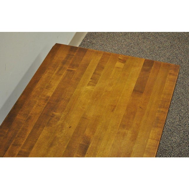 Vintage Industrial Butcher Block Aluminum Coffee Table ...