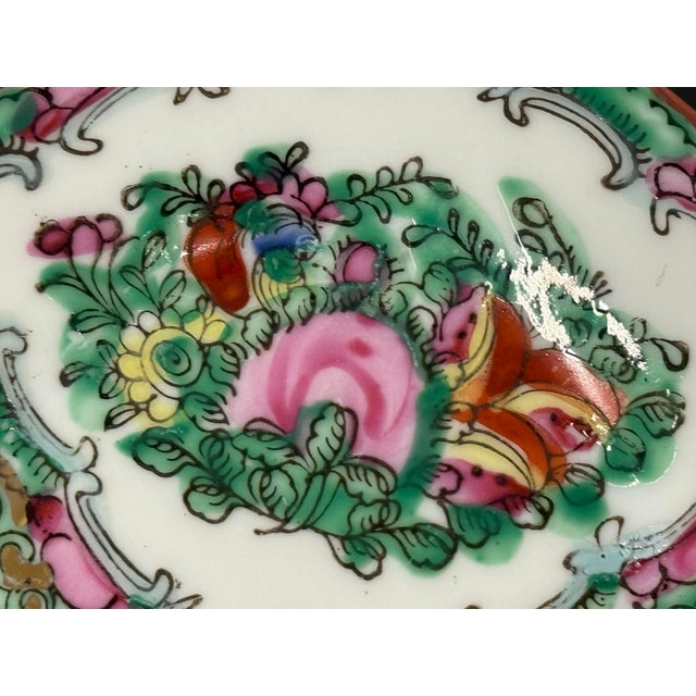 Mid 20th Century Oriental Rose Famille Medallion Oval Plates, Set of Eighteen For Sale - Image 9 of 12
