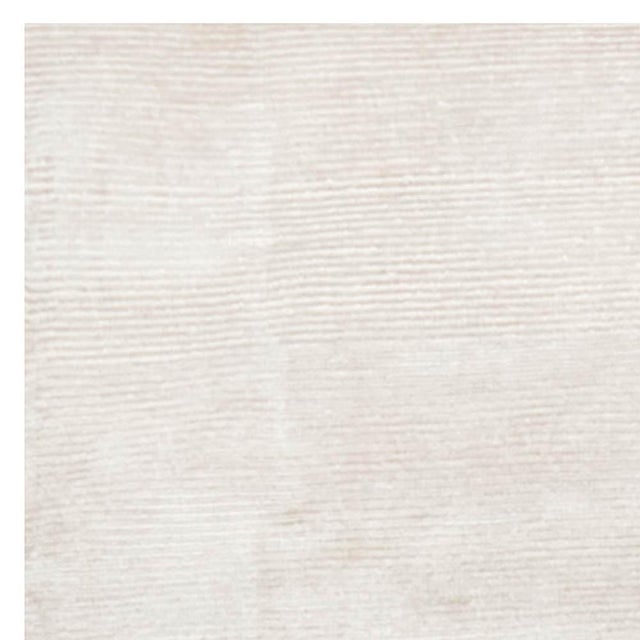Textile Modern Minimalist Solid Wool Rug in Soft Beige by Doris Leslie Blau For Sale - Image 7 of 8