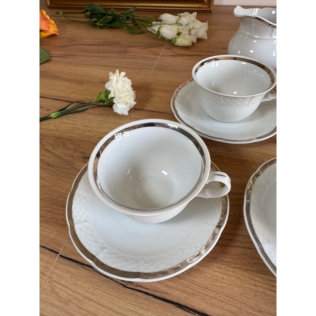 Porcelain Service from Thun, Former Czechoslovakia, Set of 12 For Sale - Image 5 of 11