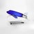 Vintage Chrome & Cobalt Blue Art Deco Dc-3 Airplane Table Lamp C1977 For Sale - Image 4 of 9