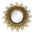 1940s Monumental Carved Sunburst Wall Mirror, Francisco Hurtado Attributed For Sale