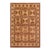 Bohemien Ziegler Brown Tan Hand-Knotted Wool Rug - 7'10'' X 9'10'' For Sale