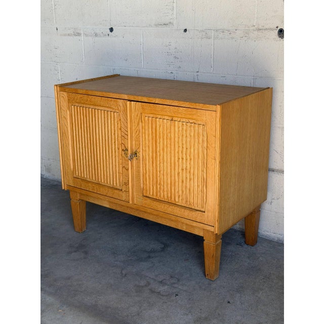 Mid-Century Modern Danish Oak Small Storage Cabinet Mid-Century Modern 1960s For Sale - Image 3 of 11