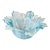 Vintage Blue Art Glass Bowl | Sculptural Ruffled Freeform Rim | Handkerchief Style For Sale
