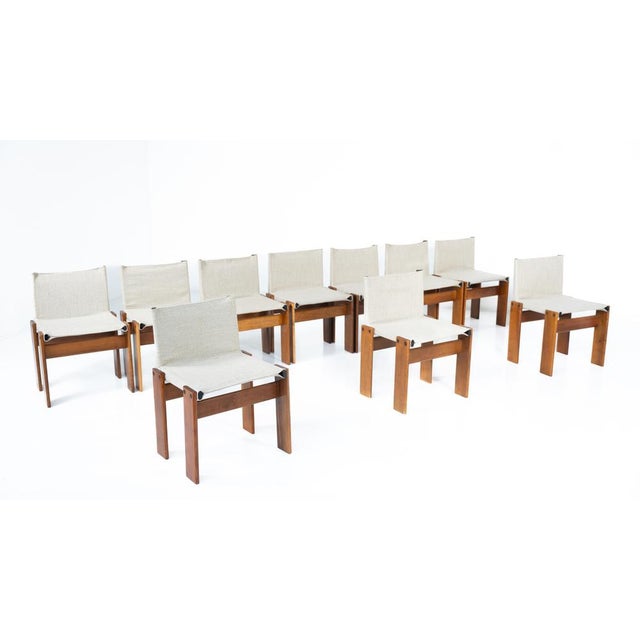 Monk Dining Chair attributed to Afra & Tobia Scarpa for Molteni, 1970s For Sale - Image 6 of 18